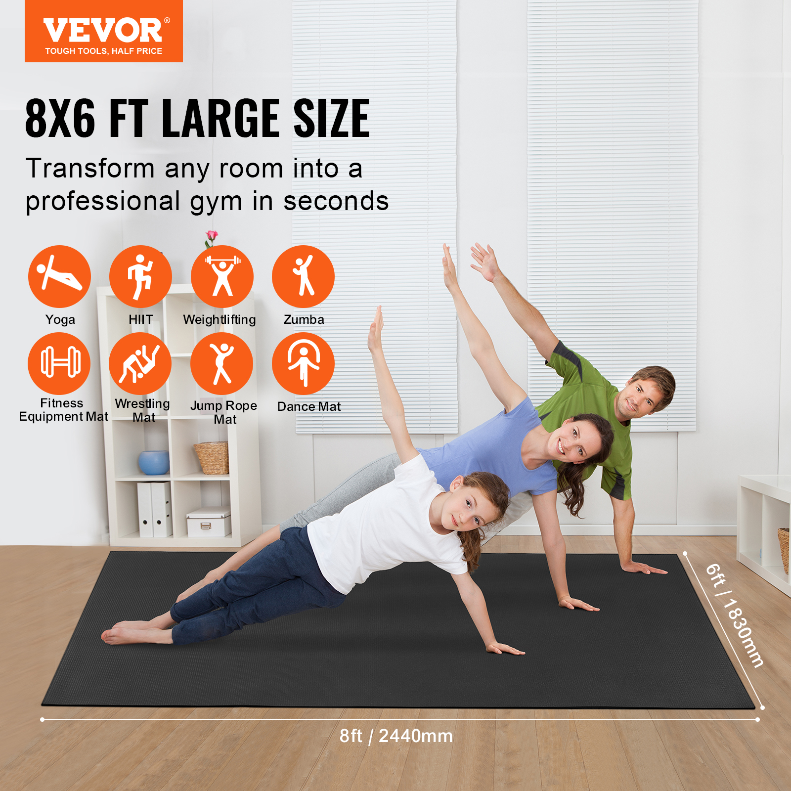 VEVOR Non Slip High Density Pr - Yoga Daily Fitness 리뷰 및 가격