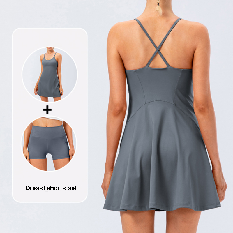 Women Tennis Yoga Skirt High S - Yoga Fitness Dress 리뷰 및 가격