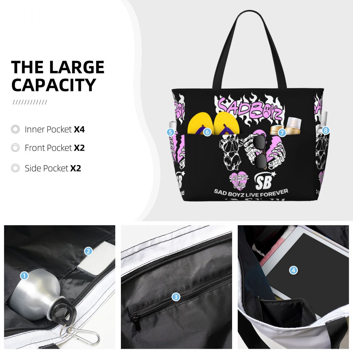 Junior H Merch Sad Boyz Beach  - Yoga Fitness Merch 리뷰 및 가격