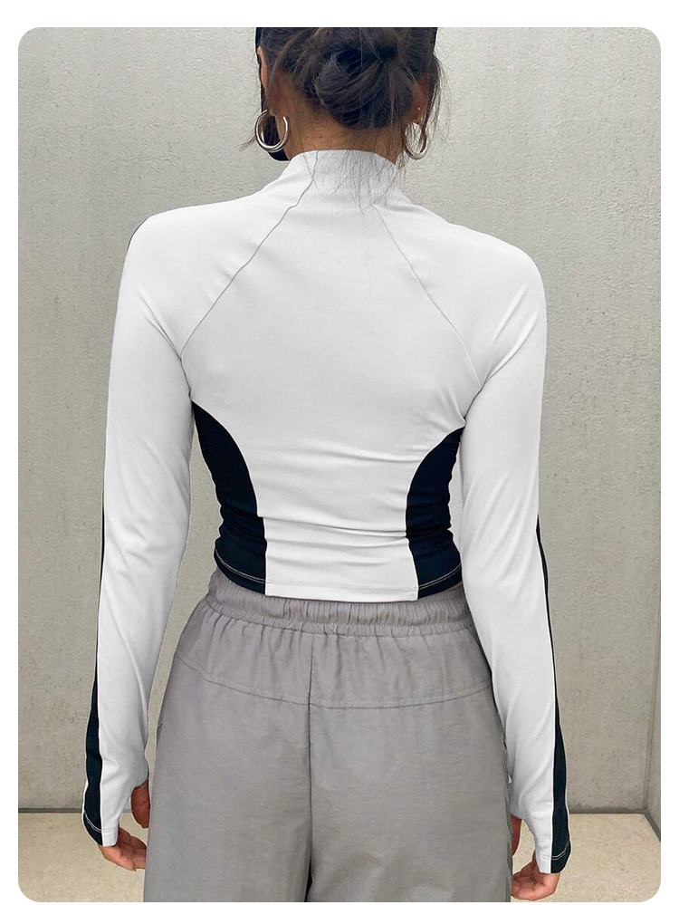 Yoga Clothes Stand Up Collar J - Yoga Fitness Women 리뷰 및 가격