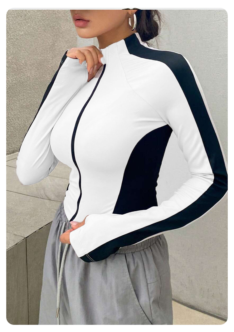 Yoga Clothes Stand Up Collar J - Yoga Fitness Women 리뷰 및 가격