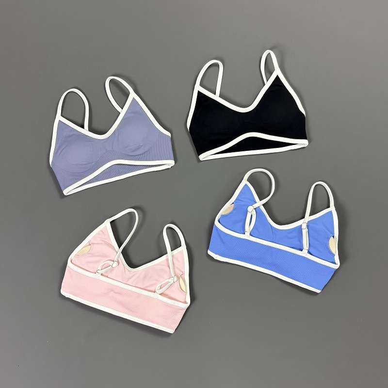 Women Contrastline Yoga Bra V  - Yoga Daily Fitness 리뷰 및 가격