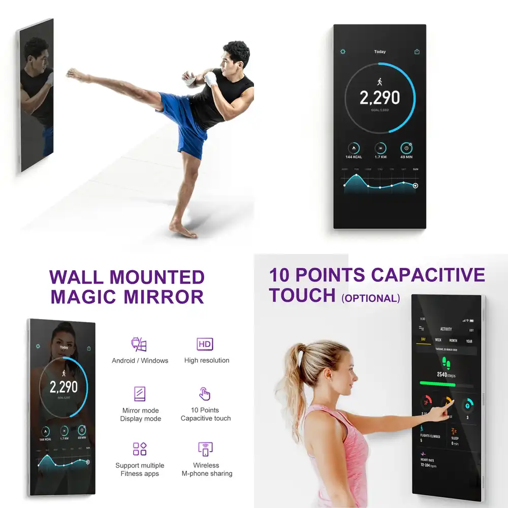 Wall Mounted Interactive Mirro - Yoga Fitness App 리뷰 및 가격
