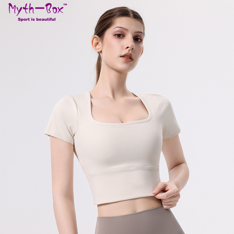 Women Slim Yoga Shirts With Pa - Yoga Fitness Qc 리뷰 및 가격
