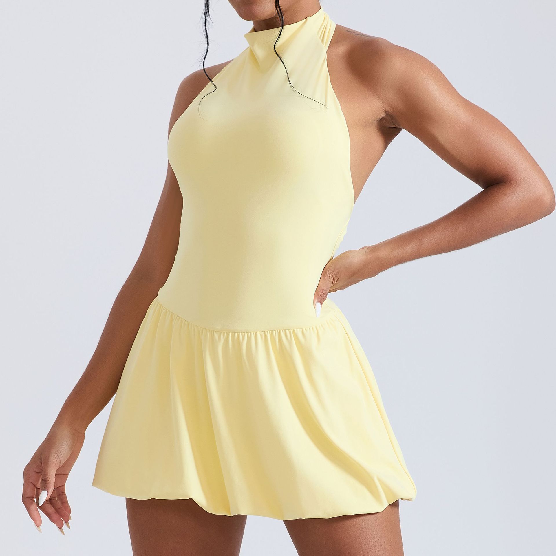 Ningyu High Neck Golf Tennis D - Yoga Fitness Dress 리뷰 및 가격