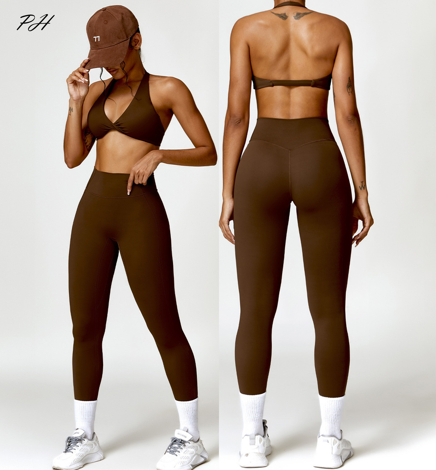 2PCS Yoga Set Nude Feeling Wor - Yoga Fitness Zumba 리뷰 및 가격