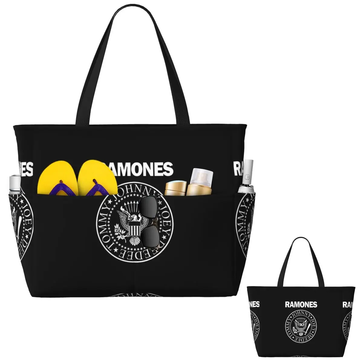 The Ramone Merch Beach Tote Ba - Yoga Fitness Merch 리뷰 및 가격