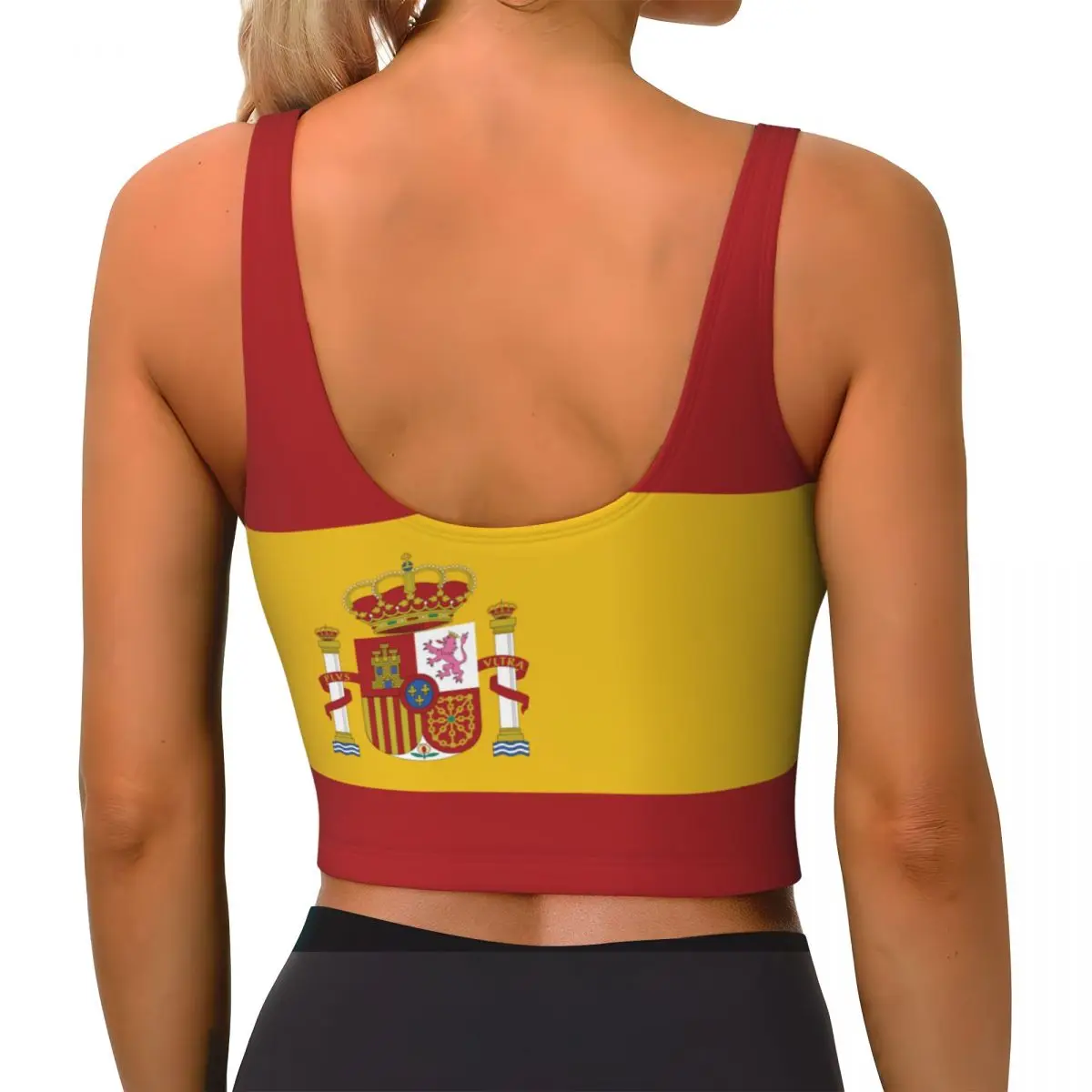 Spain Flag Basic Tops Women Sa - Yoga Fitness Women 리뷰 및 가격