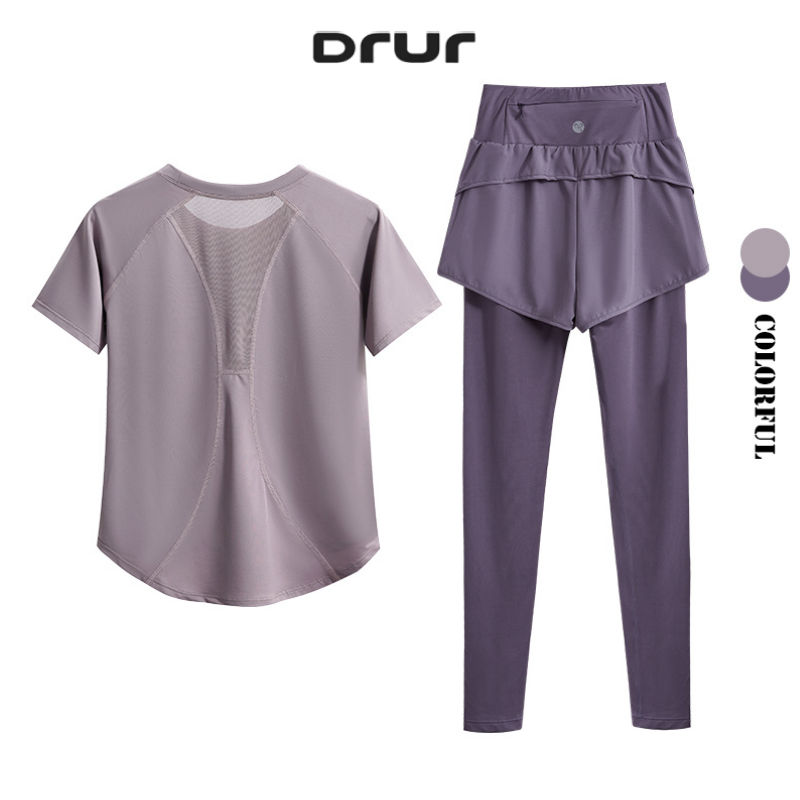 DRUR Women Yoga Pant Sets 2 Pi - Yoga Fitness Zumba 리뷰 및 가격