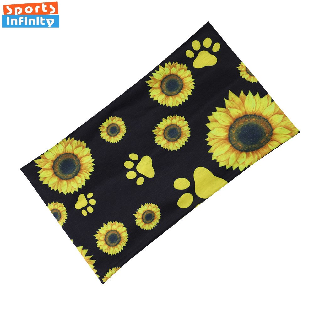Sunflower Printed Elastic Wide - Yoga Daily Fitness 리뷰 및 가격